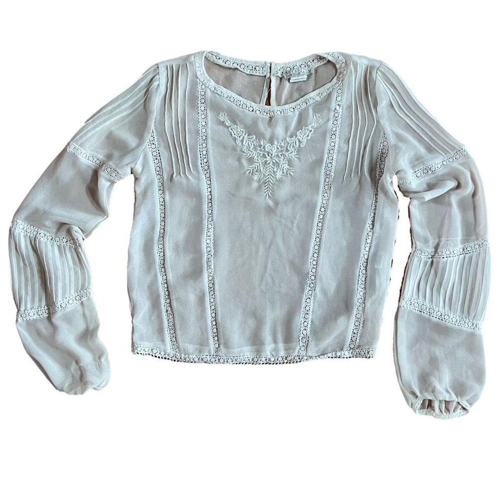 Coquette Cottage Core Sheer Blouse